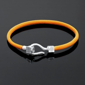 Bracelet  ORANGE SEA - 925 sterling silver with an orange topaz