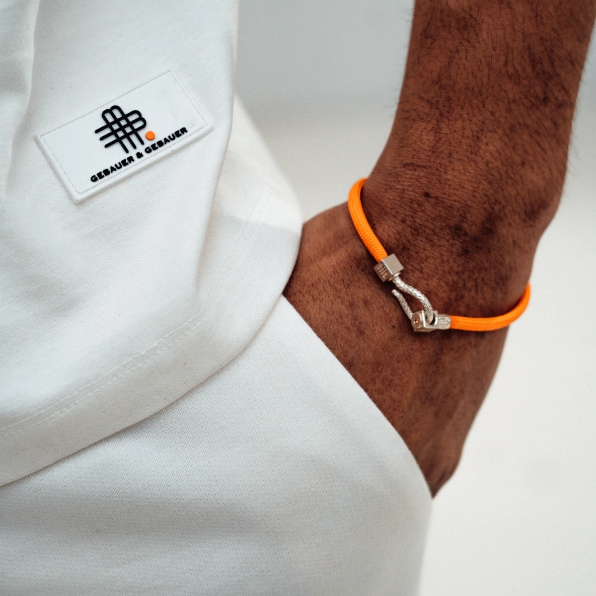 Bracelet  ORANGE SEA - 925 sterling silver with an orange topaz