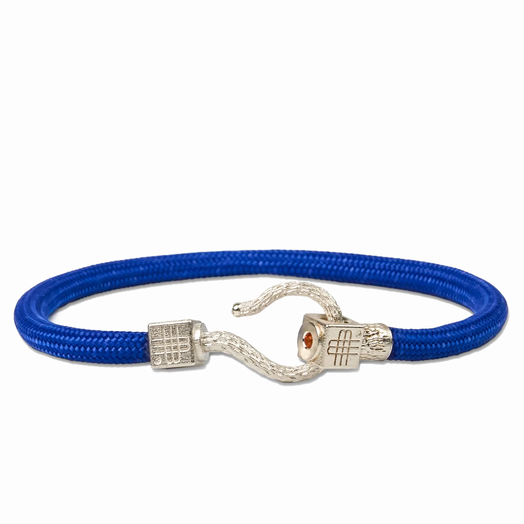 Bracelet ROYAL BLUE SEA - 925 sterling silver with an orange topaz