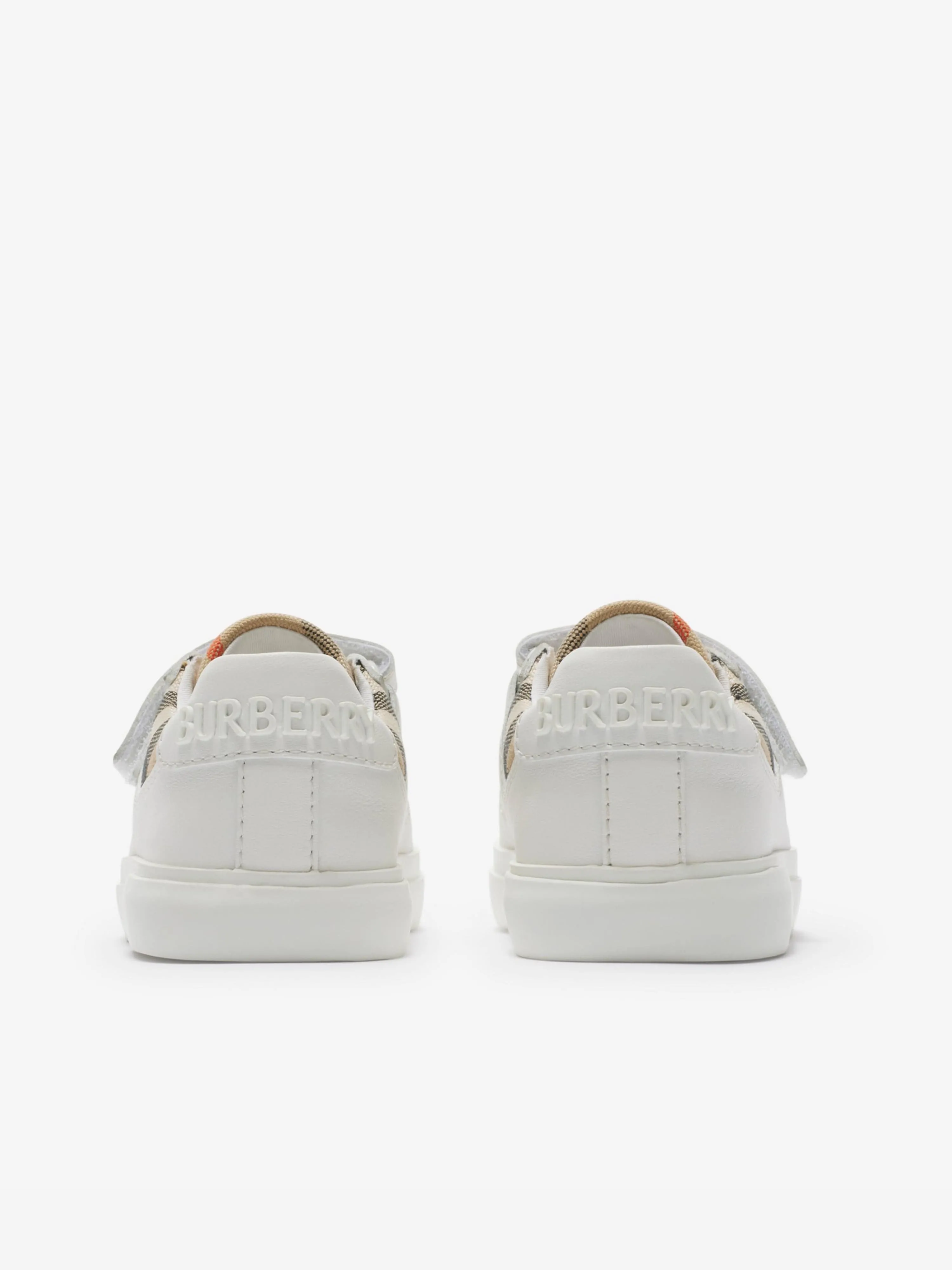 Burberry Baby Check Turnschuhe in Weiß