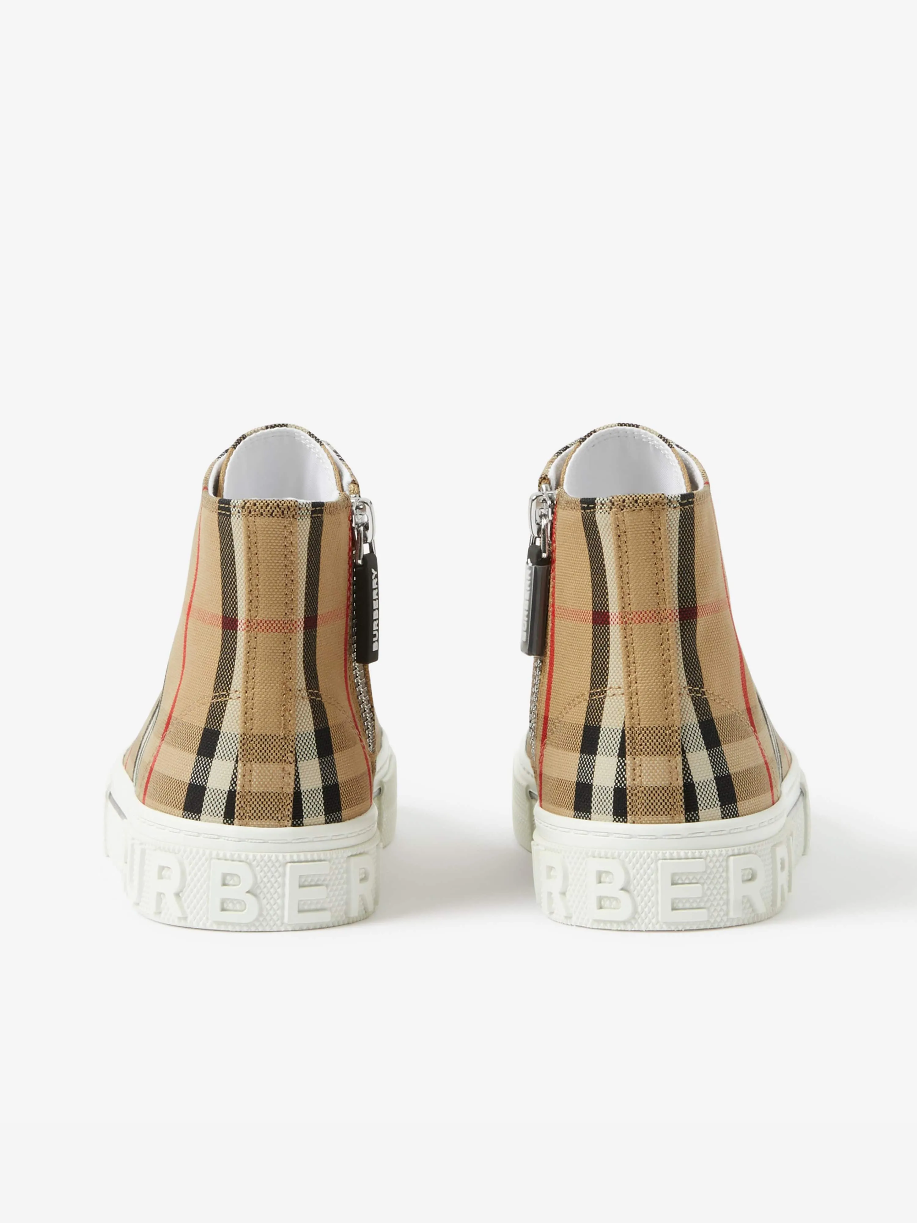 Burberry Kids Neue Mini Jack High Top Turnschuhe in Beige
