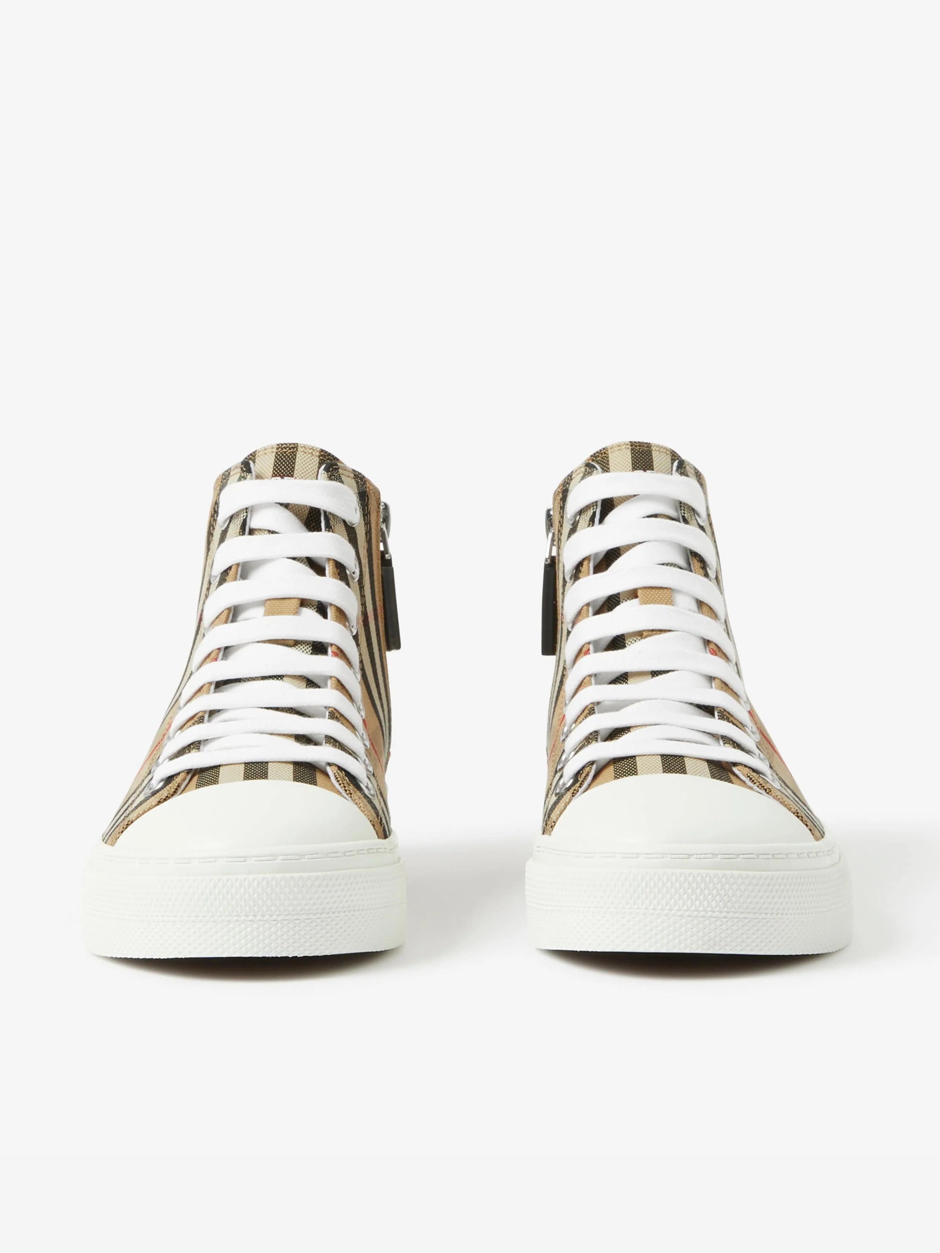 Burberry Kids Neue Mini Jack High Top Turnschuhe in Beige