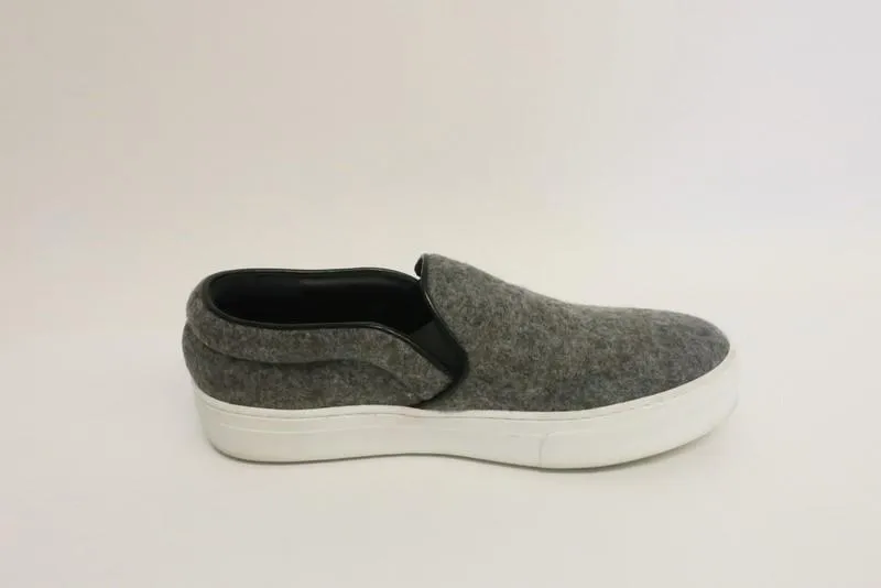 Celine Skate Sneakers Grau Flanell Größe 37.5 Schlupfschuh Flach