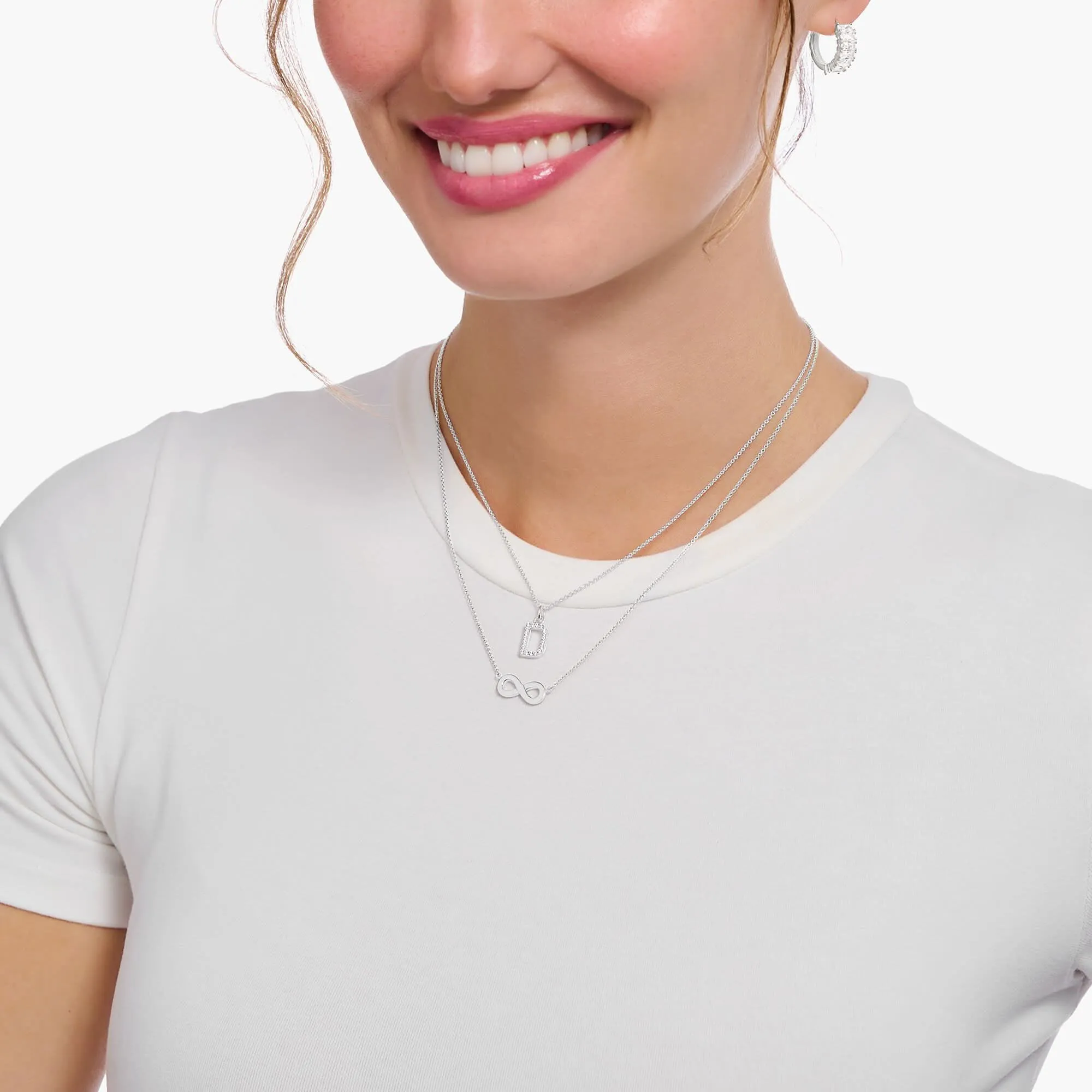 Charm Club Essentials Unendlichkeitskette aus Sterling Silber KE2221-001-21-L45V Thomas Sabo Ketten