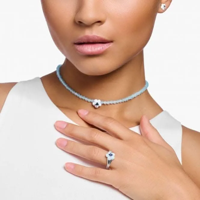 Charmanter Blauer Blumenring TR2433-496-1 Thomas Sabo Ringe