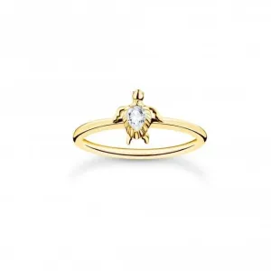 Charmanter goldfarbener Schildkrötenring TR2401-414-14 Thomas Sabo Ringe