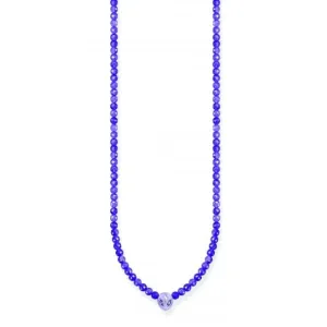 Charmante Sterling Silber Emaille Violett Alien Kopf Halskette KE2199-041-13-L42V Thomas Sabo Halsketten