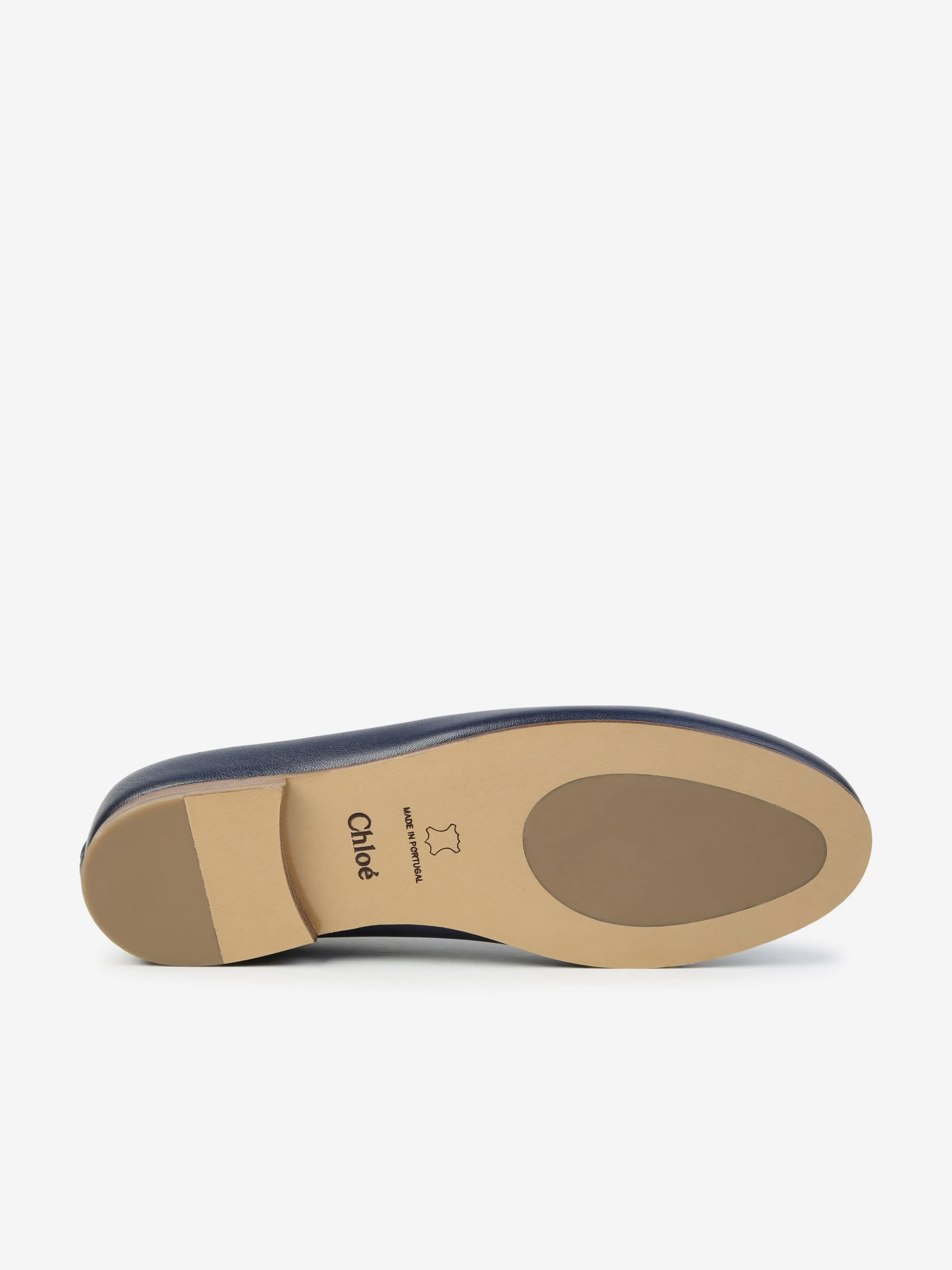 Chloé Ballerinas aus Leder für Mädchen in Marineblau