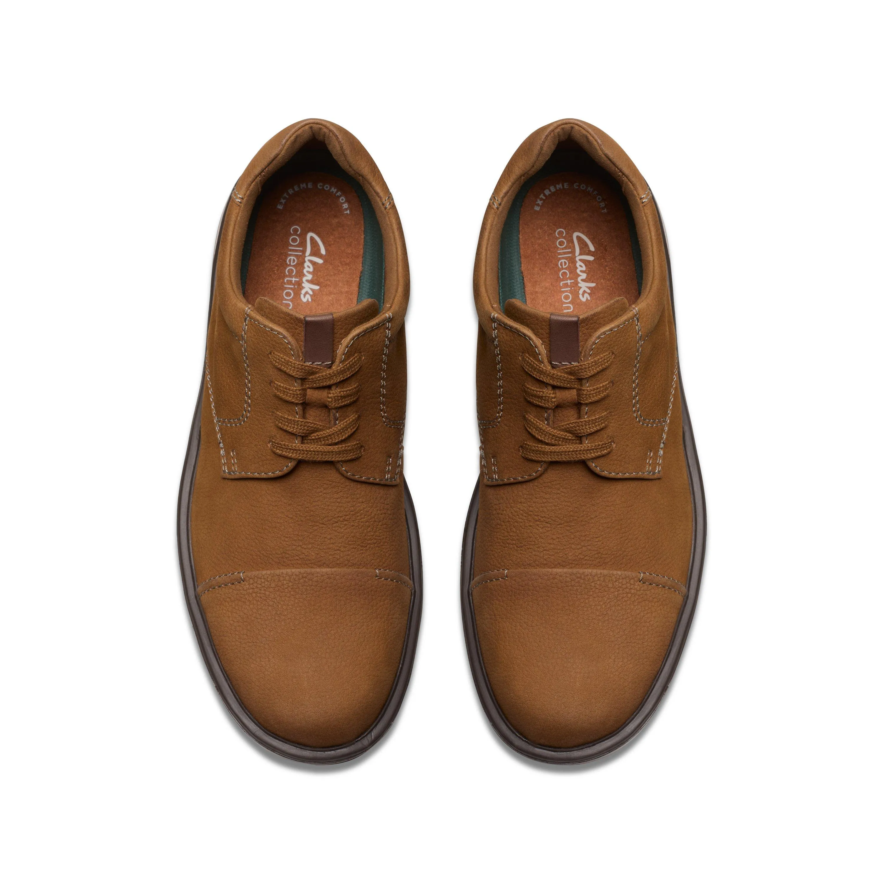 Clarks Gessler Cap in Braunem Geöltem Nubuk