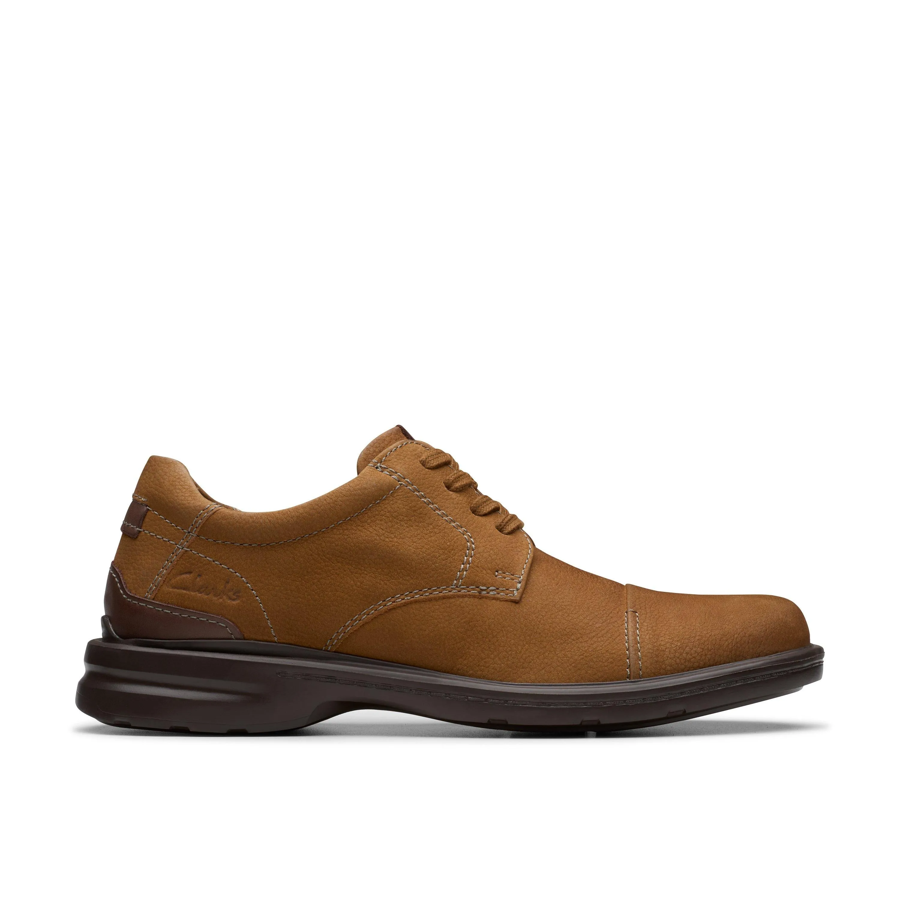 Clarks Gessler Cap in Braunem Geöltem Nubuk