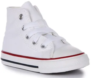 Converse All Star High 7J253C in Weiß für Kinderschuhe Converse