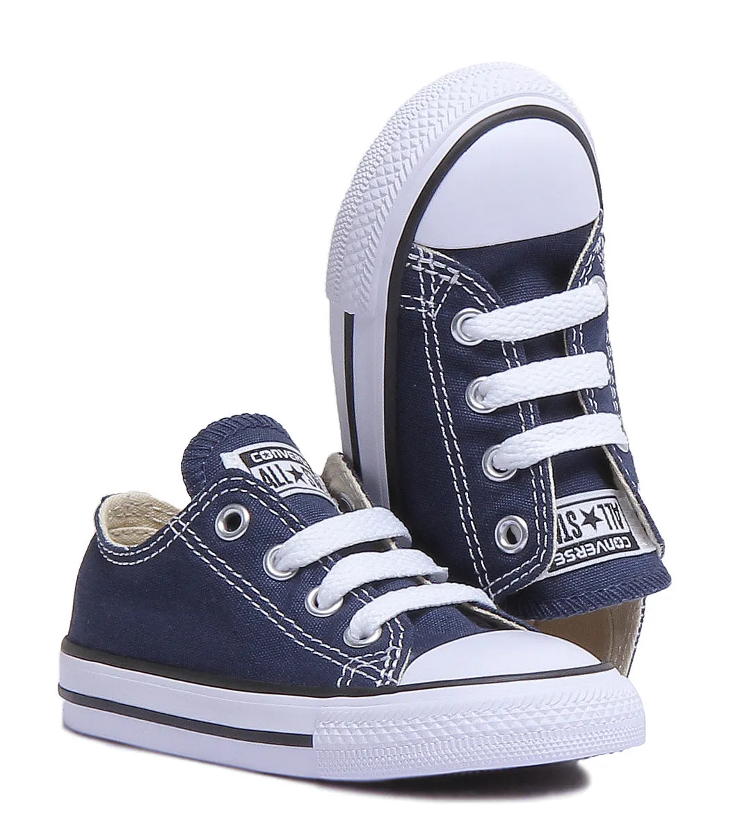 Converse All Star Low Core Trainer in Marineblau für Babyschuhe Converse