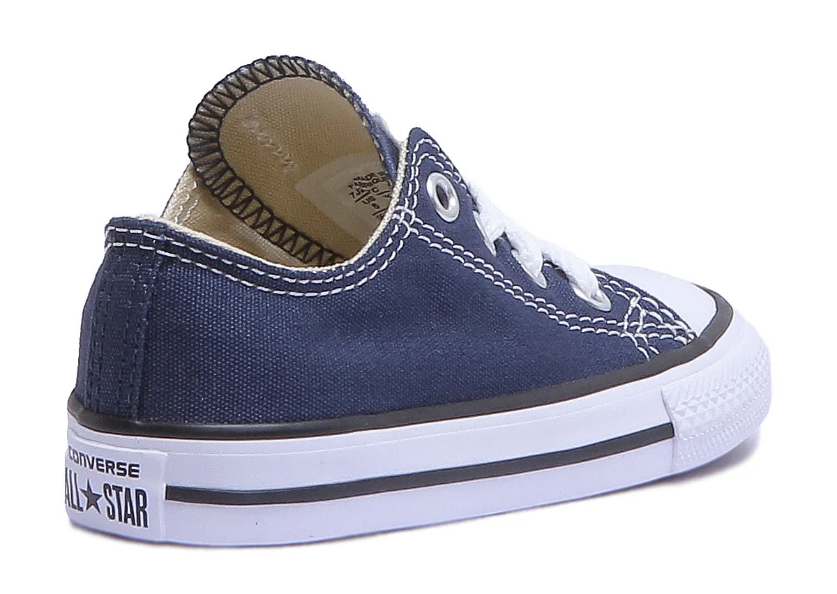 Converse All Star Low Core Trainer in Marineblau für Babyschuhe Converse