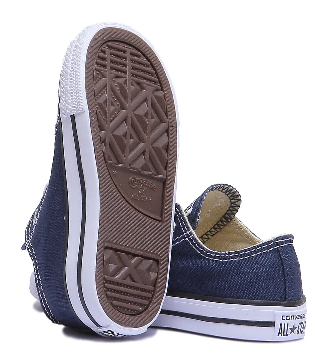 Converse All Star Low Core Trainer in Marineblau für Babyschuhe Converse