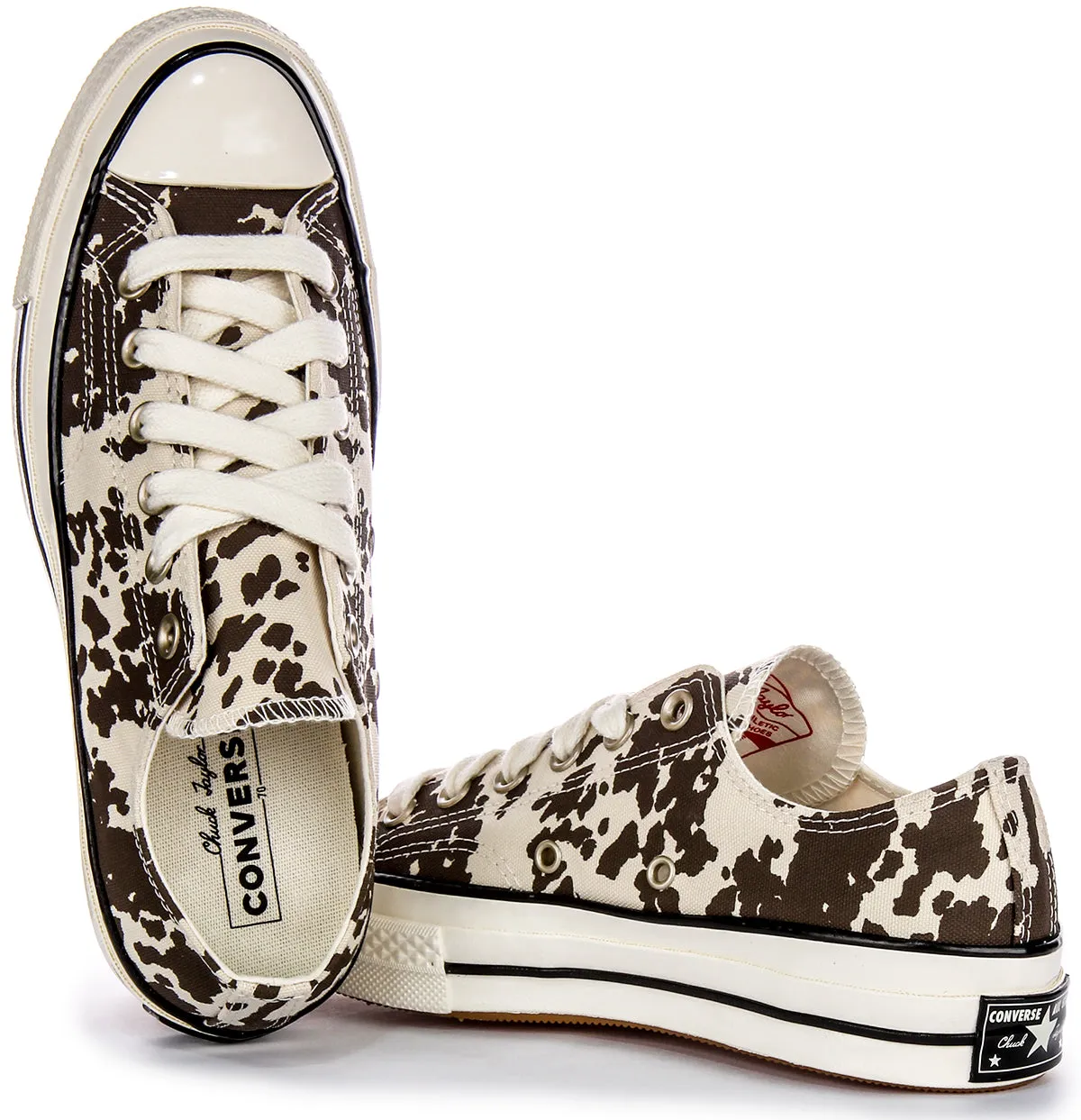 Converse Chuck 70s A10139C in braun-weißem Kuhflecken-Design
