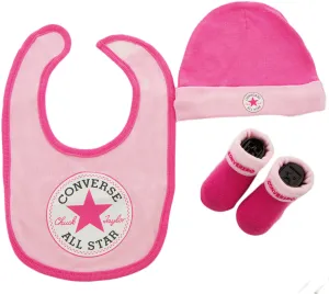 Converse Baby-Set in Rosa inklusive Schühchen, Mütze & Lätzchen