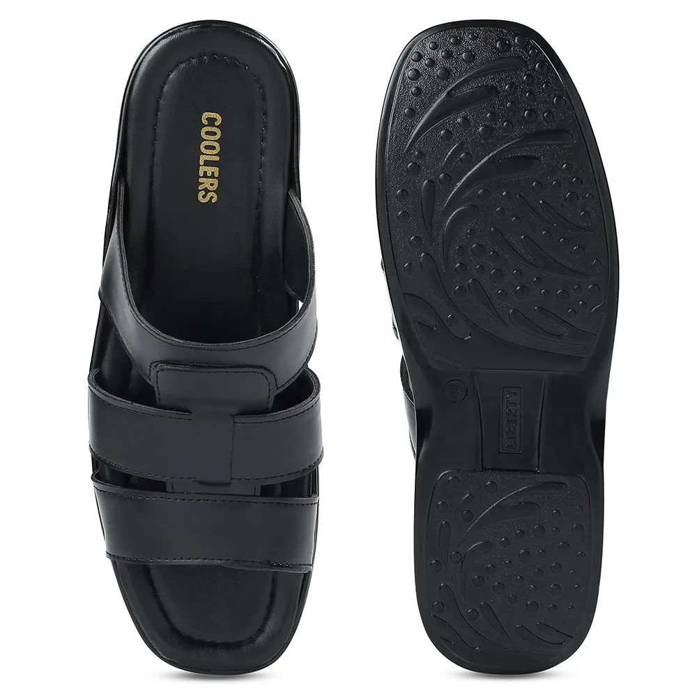 Liberty COOL99-628 Bequeme Schwarze Hausschuhe Für Herren