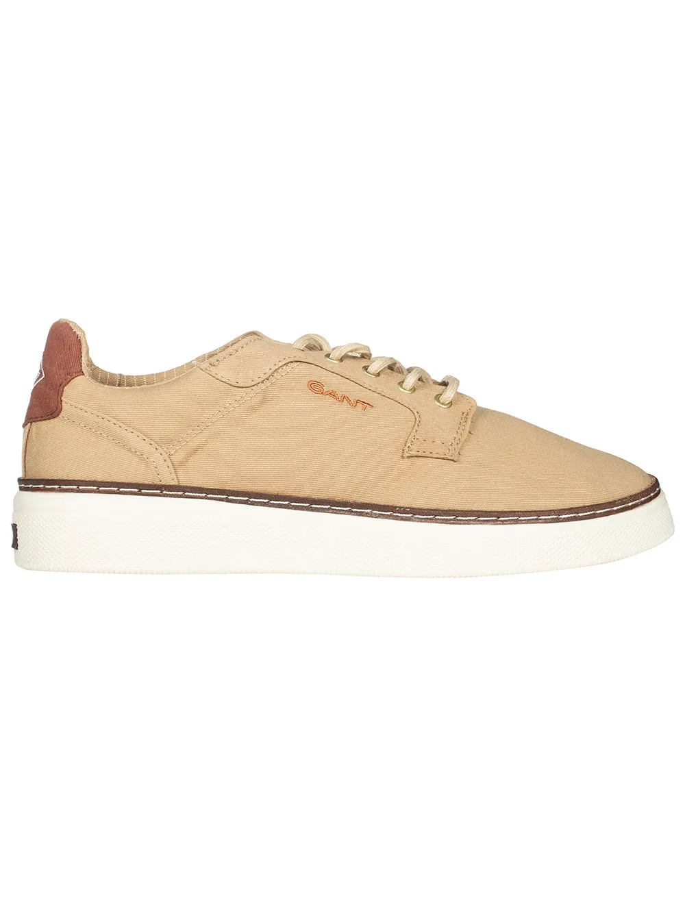 Baumwoll-Twill-Sneakers Sand