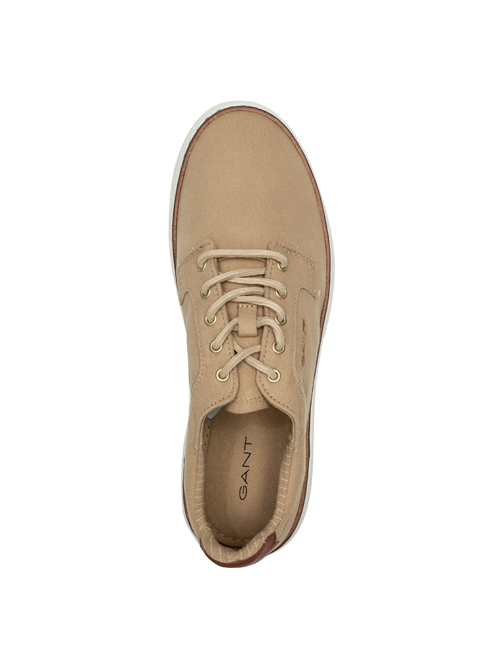 Baumwoll-Twill-Sneakers Sand