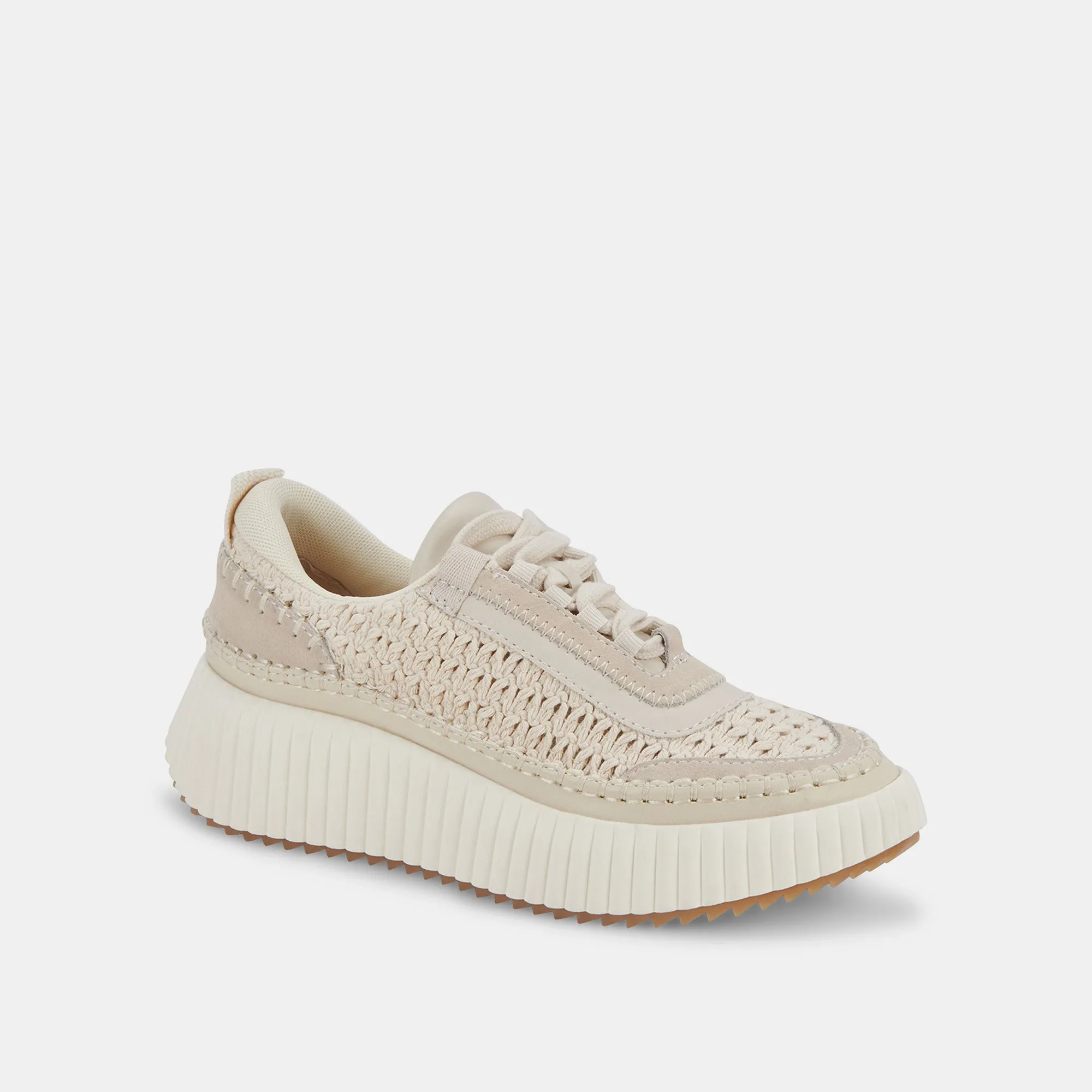 DOLEN SNEAKERS SANDSTONE GESTRICKT