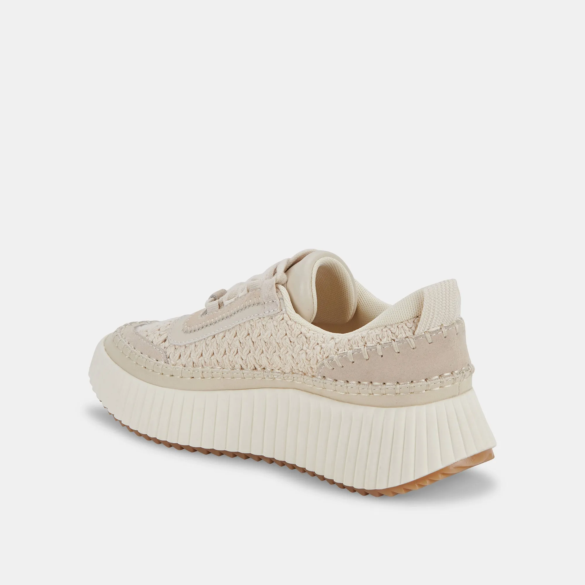 DOLEN SNEAKERS SANDSTONE GESTRICKT