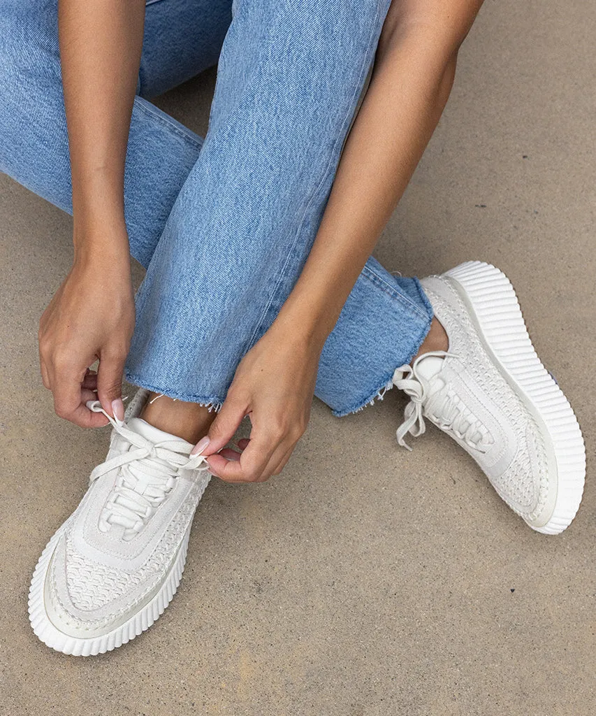 DOLEN SNEAKERS SANDSTONE GESTRICKT