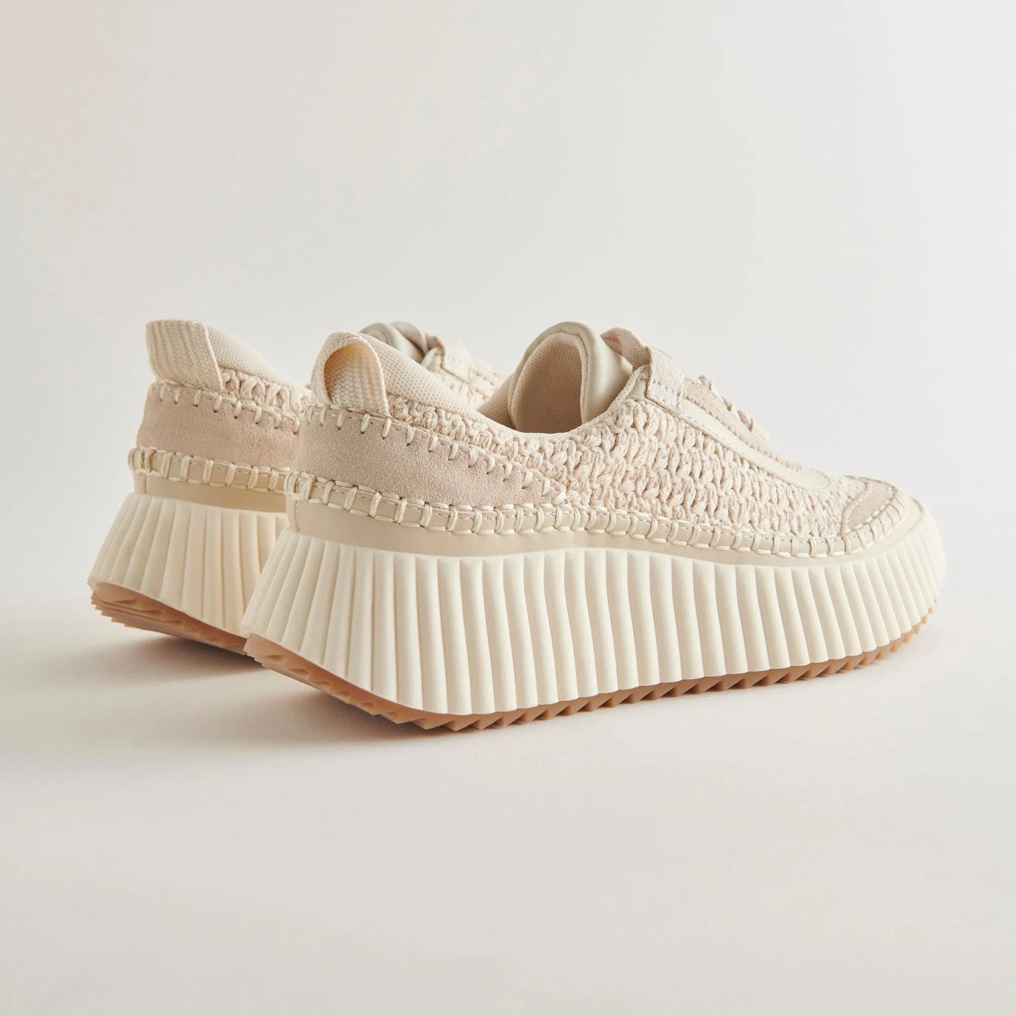 DOLEN SNEAKERS SANDSTONE GESTRICKT