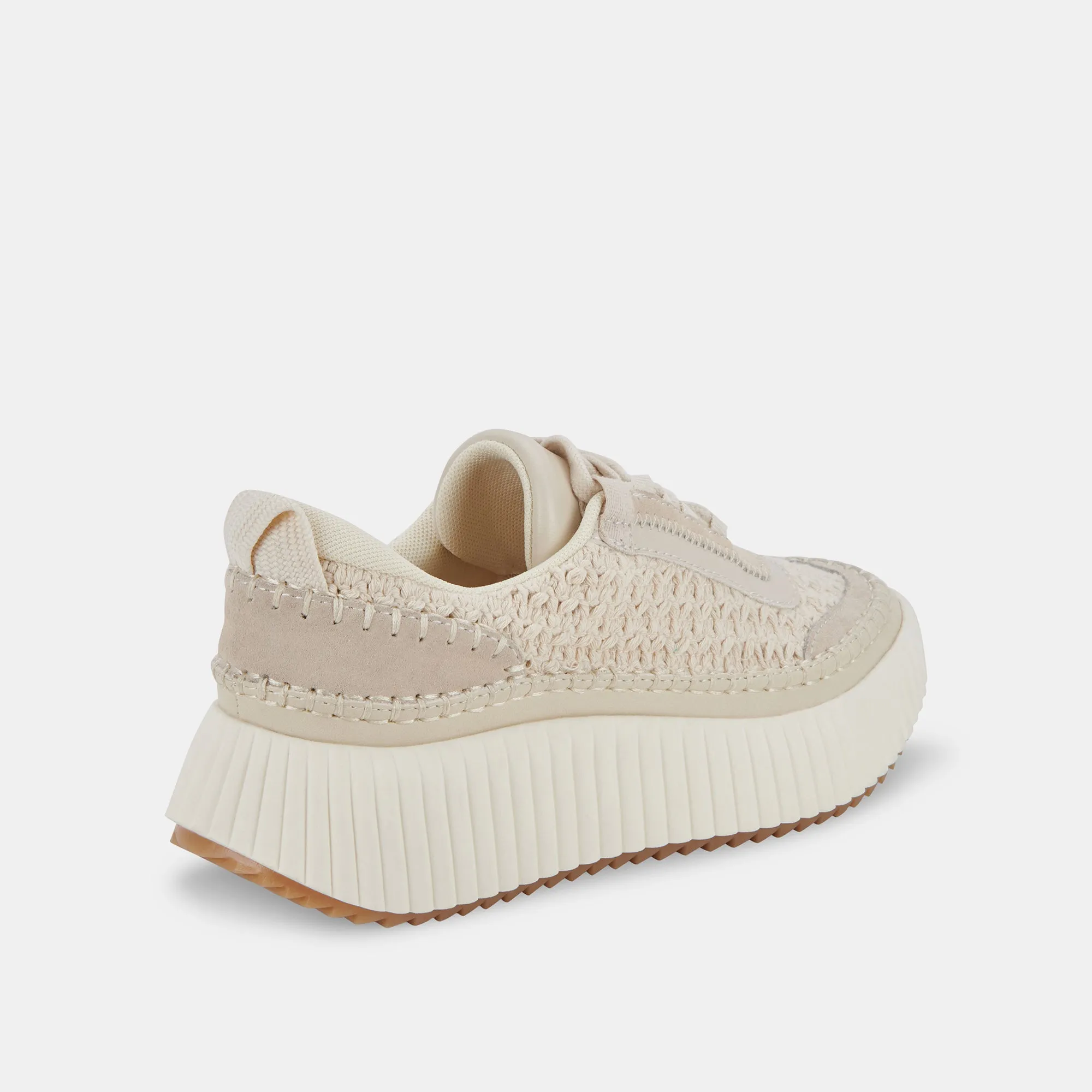 DOLEN SNEAKERS SANDSTONE GESTRICKT