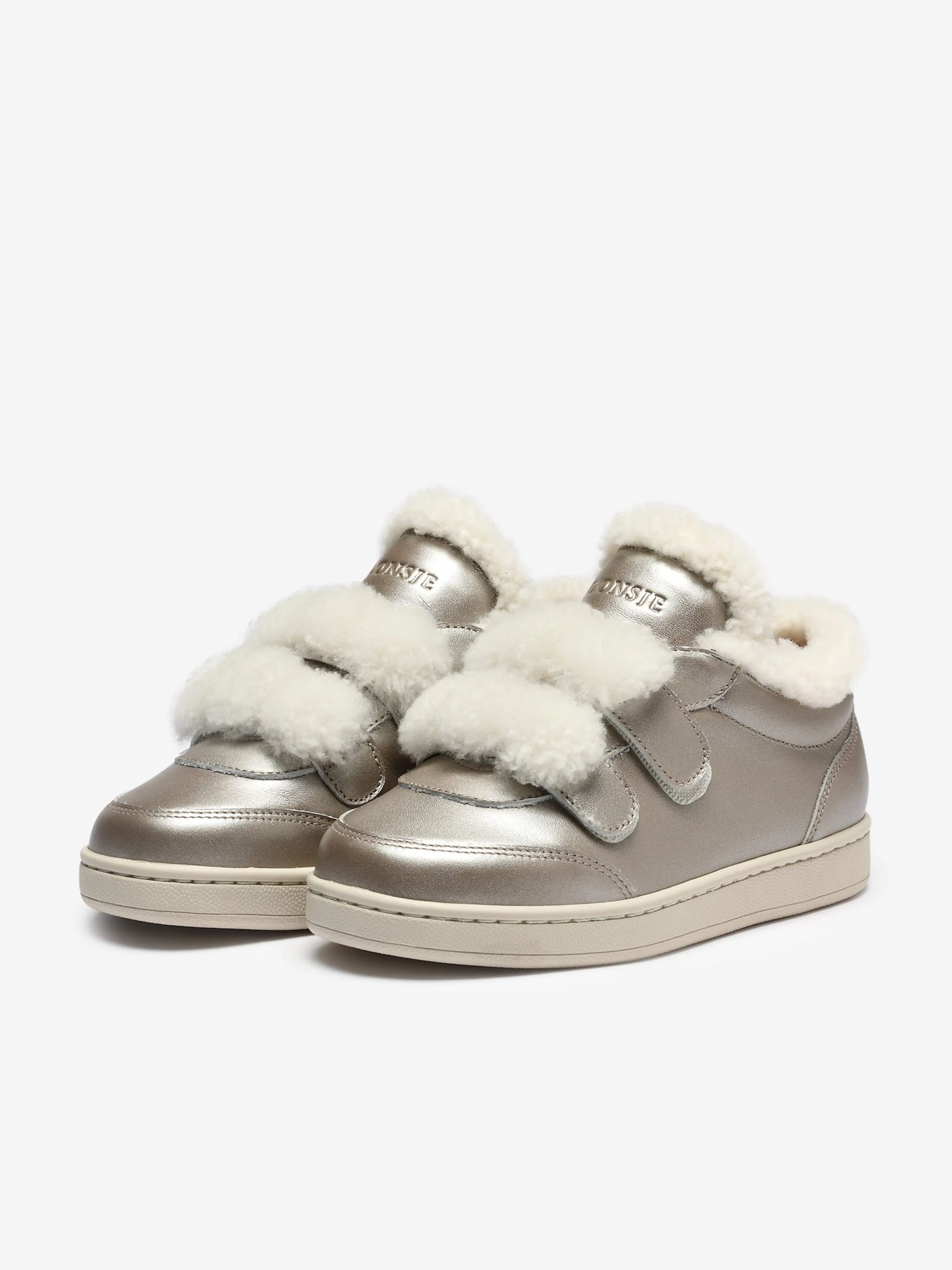 Donsje Mädchen Hanzell Turnschuhe in Silber