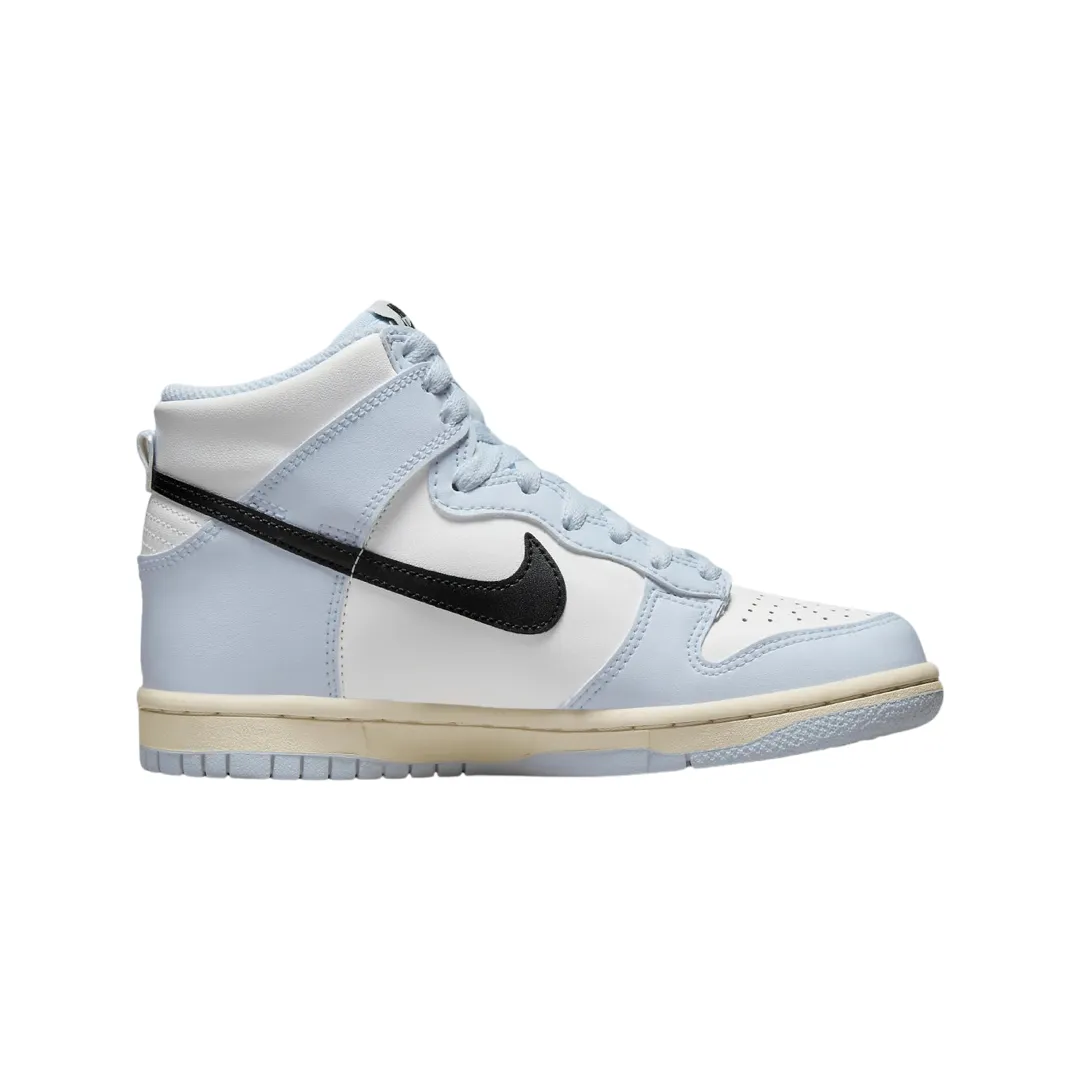 Nike Dunk Hi GS Aluminium Weiß Schwarz