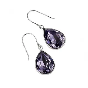 Elements Silber Träne Swarovski Tansanit Farbe Kristall Ohrringe E3347MZ364 Anfänge Schmuck