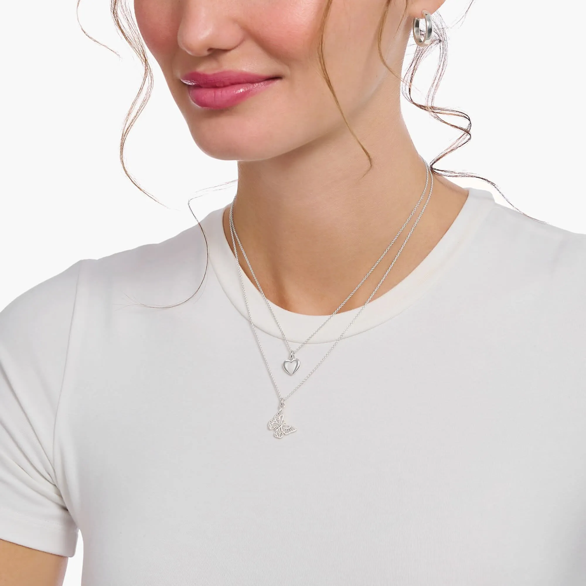 Essentials Sterling Silber Schmetterlingskette KE2223-001-21-L45V Thomas Sabo Ketten