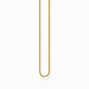 Essentials Sterling Silber vergoldete Venezianische Design Halskette KE2227-413-39-L50v Thomas Sabo Halsketten