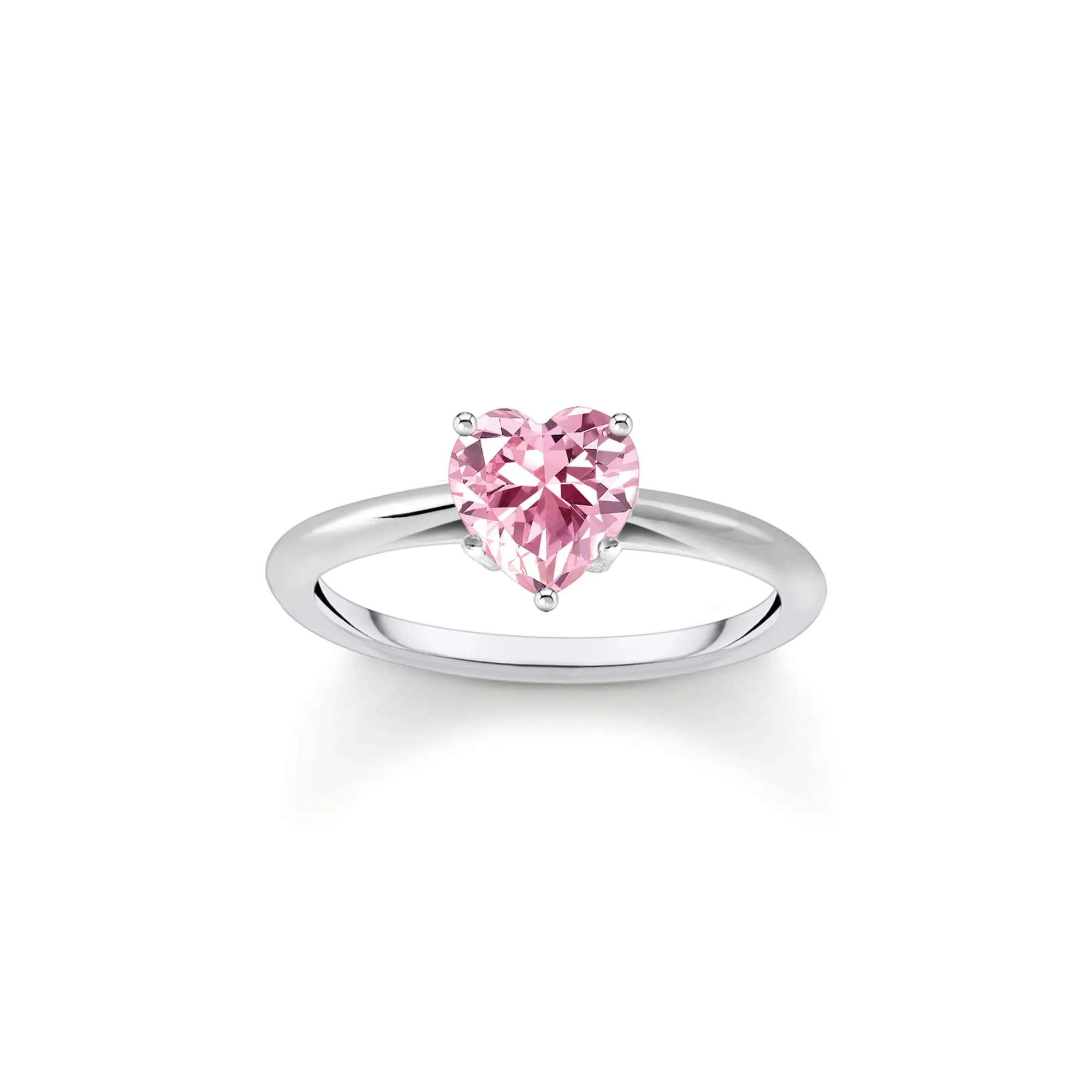 Essentials Sterling Silber Liebe & Herzen Pink Zirkonia Ring TR2476-051-9 Thomas Sabo Ringe