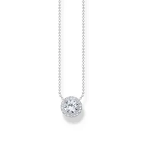 Essentials Sterling Silber Funkelndes Weiß Zirkonia Halskette KE2279-051-14 Thomas Sabo Halsketten
