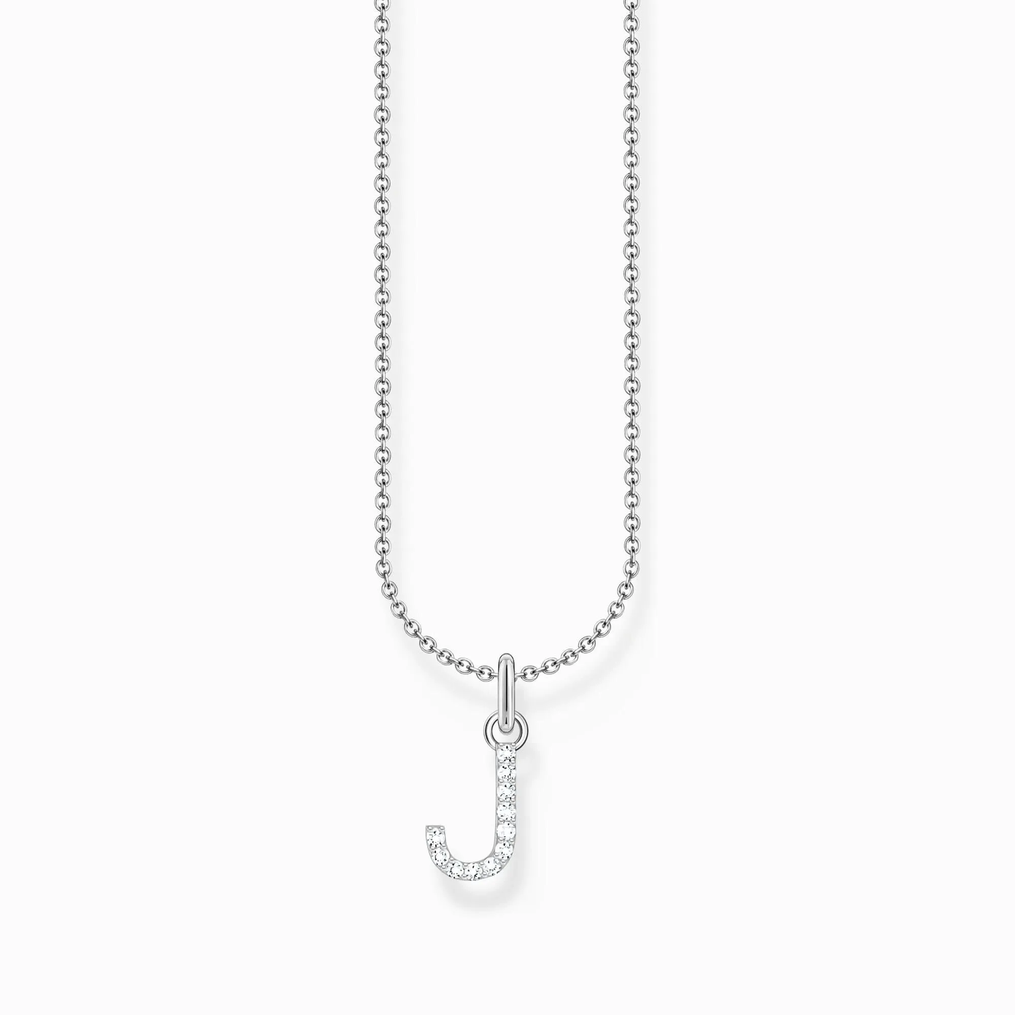 Essentials Sterling Silber mit Zirkonia Buchstabe J Halskette KE2249-051-14-L45V Thomas Sabo Halsketten