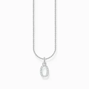 Essentials Sterling Silber mit Zirkonia Buchstabe O Halskette KE2254-051-14-L45V Thomas Sabo Halsketten