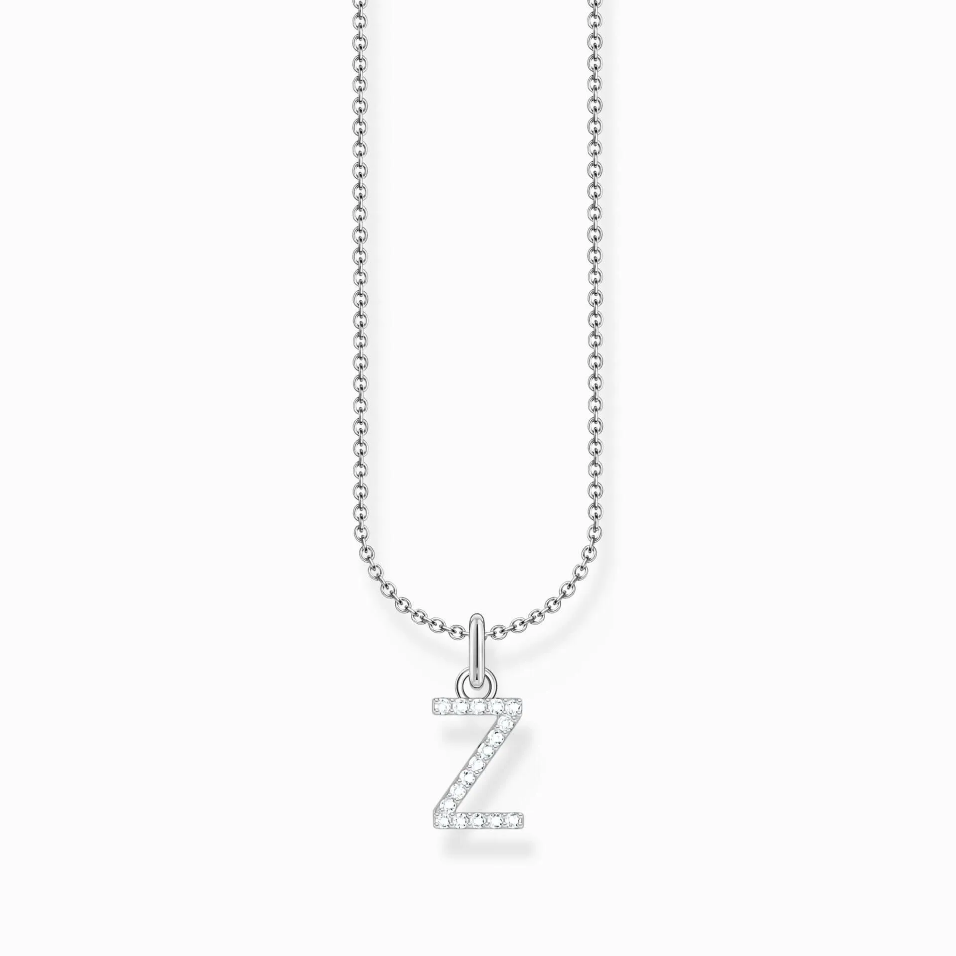 Essentials Sterling Silber mit Zirkonia Buchstabe Z Halskette KE2265-051-14-L45V Thomas Sabo Halsketten