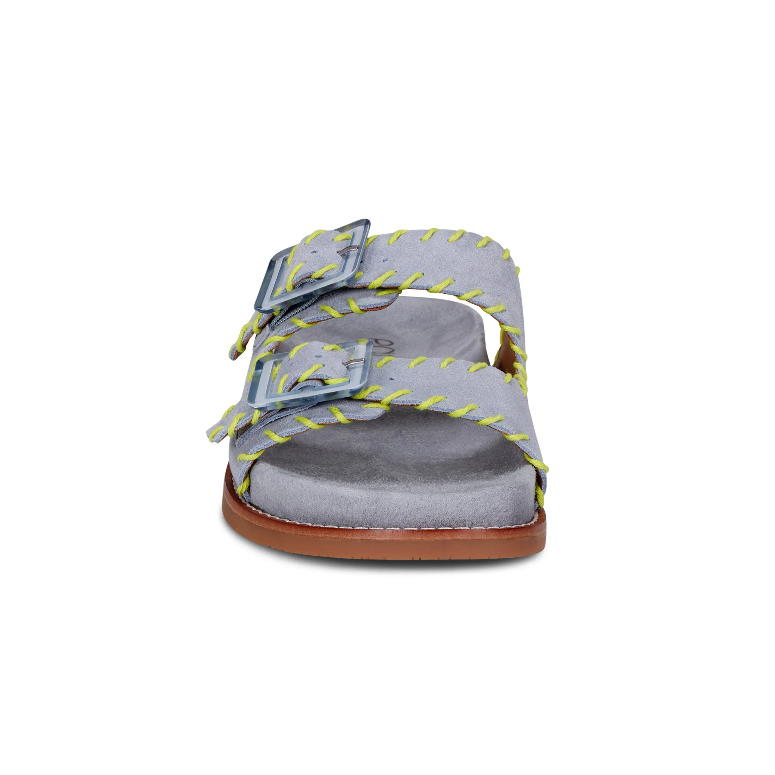 Fausto Rundspitze Freizeit Flache Riemchensandalen