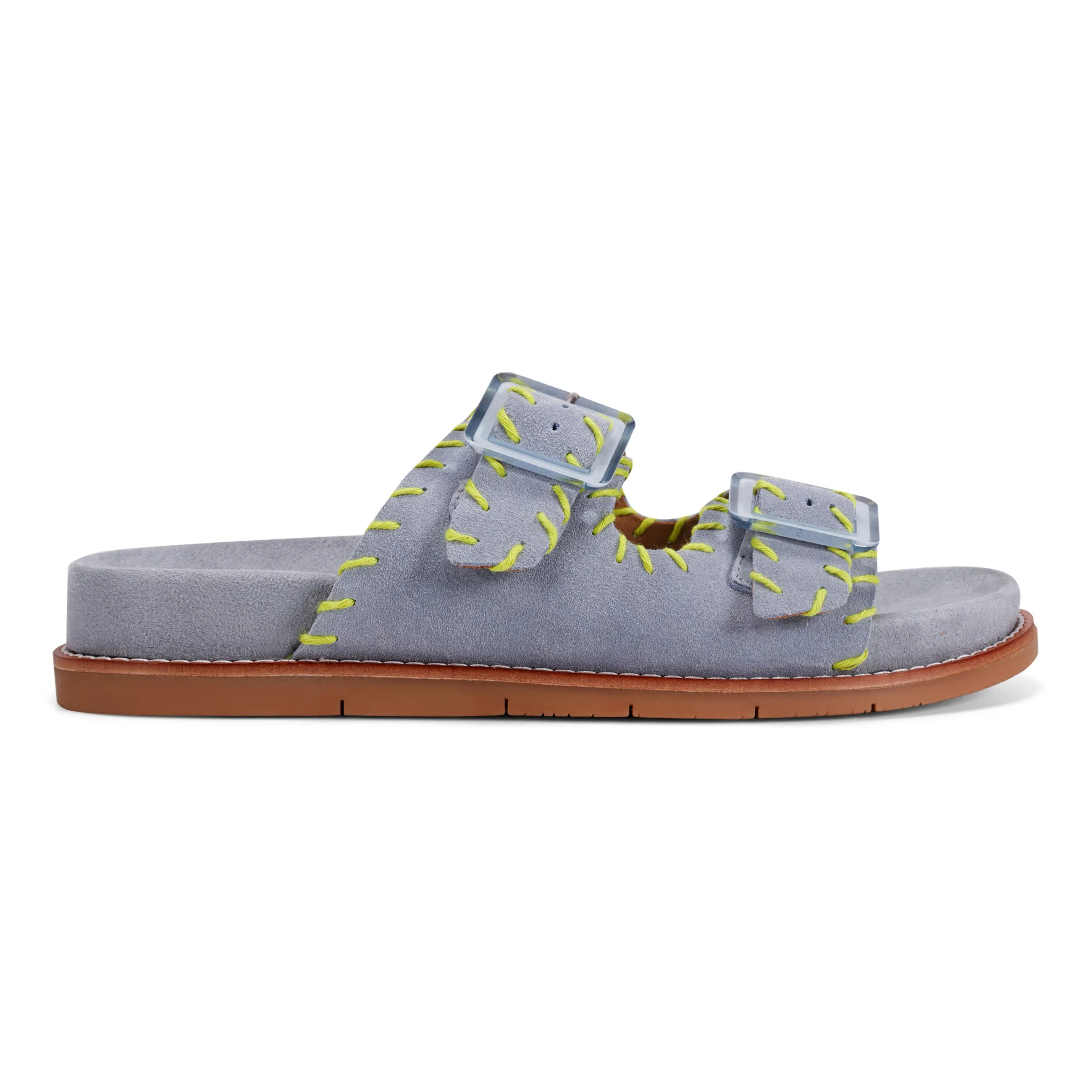 Fausto Rundspitze Freizeit Flache Riemchensandalen