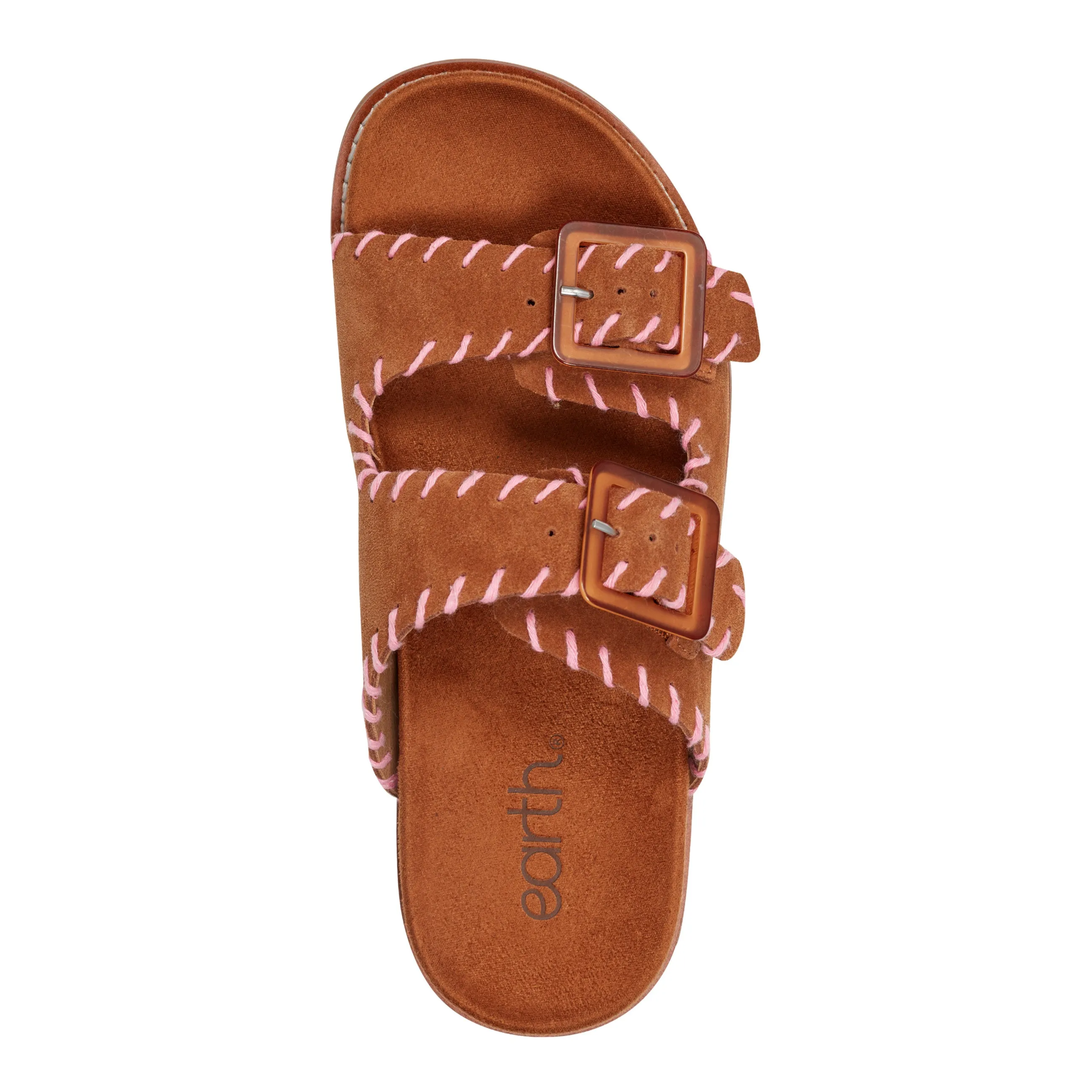 Fausto Rundspitze Freizeit Flache Riemchensandalen