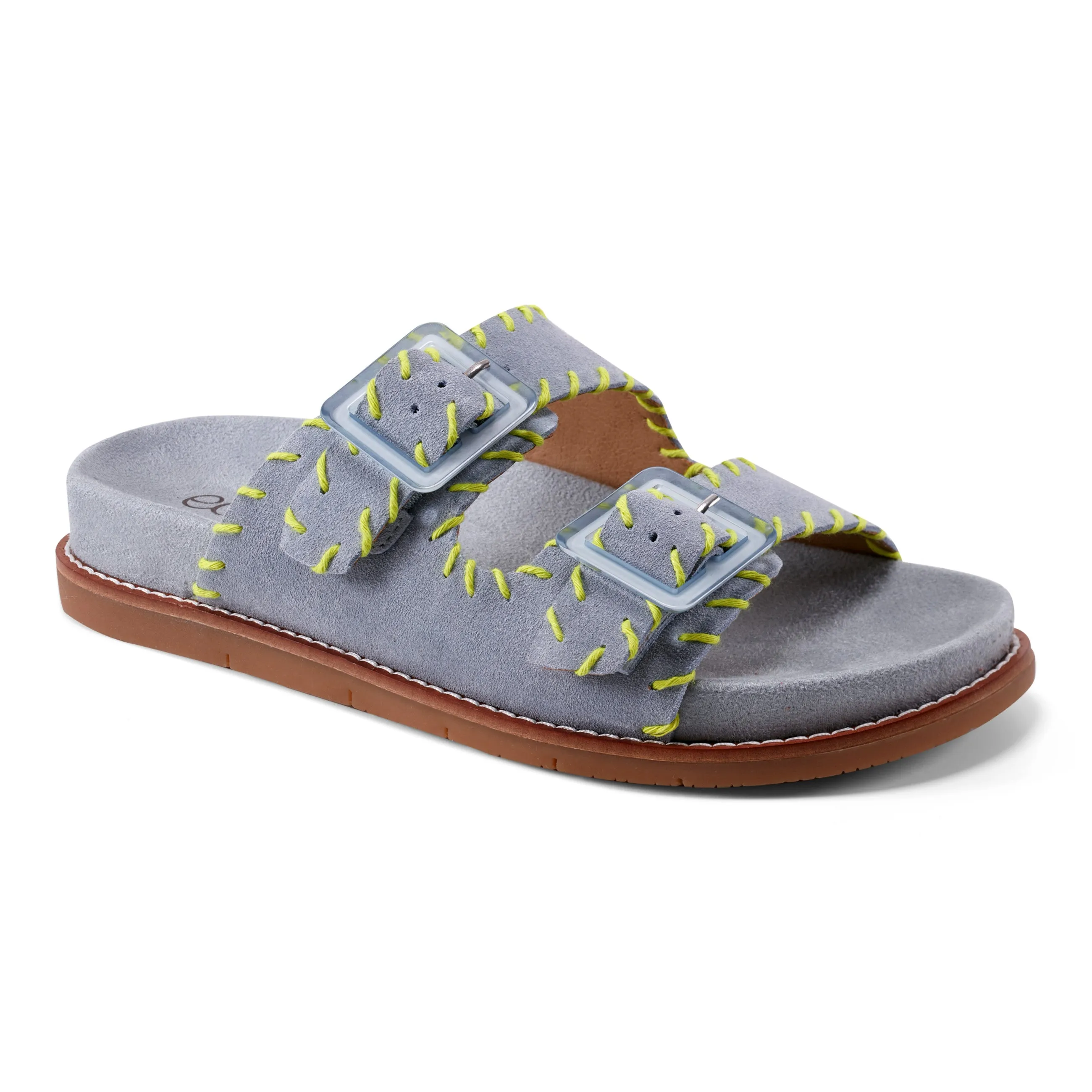 Fausto Rundspitze Freizeit Flache Riemchensandalen