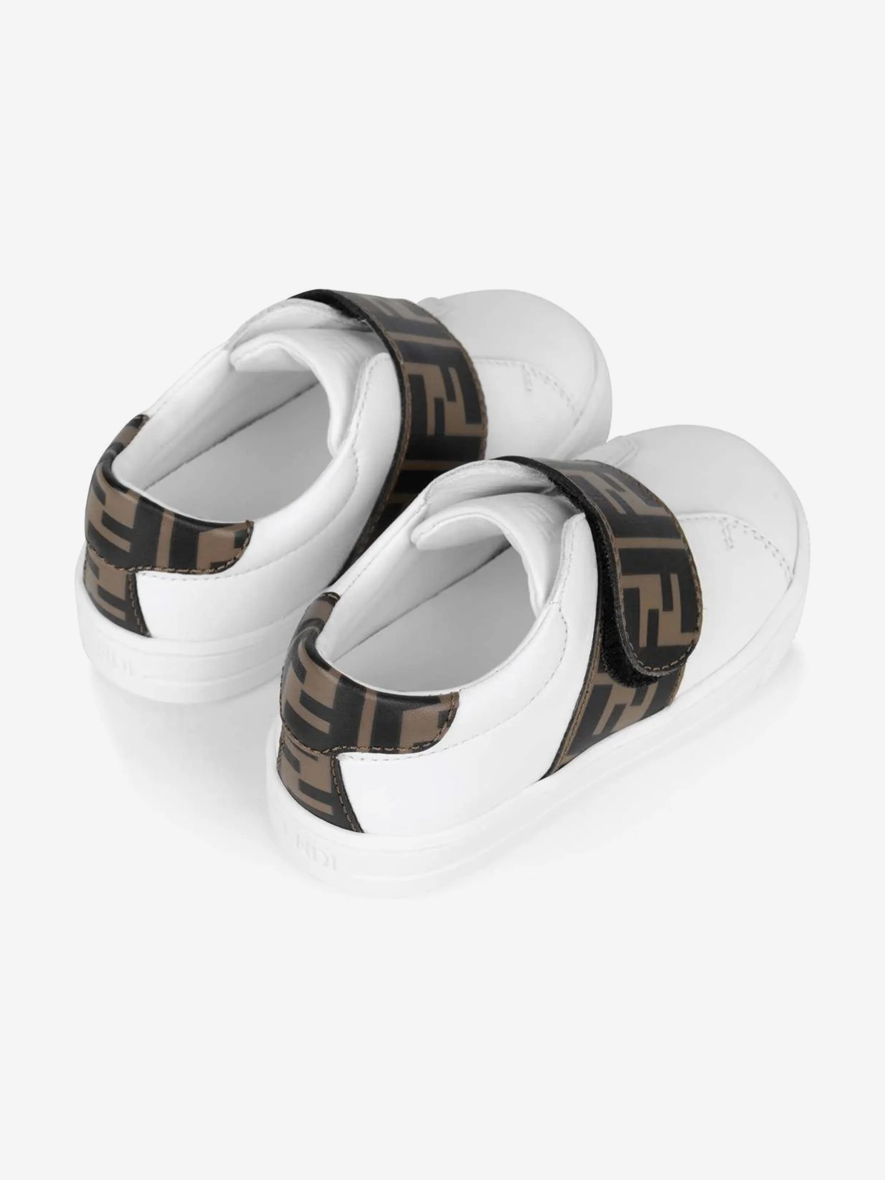 Fendi Fendi Leder FF Logo Riemchen Sneaker