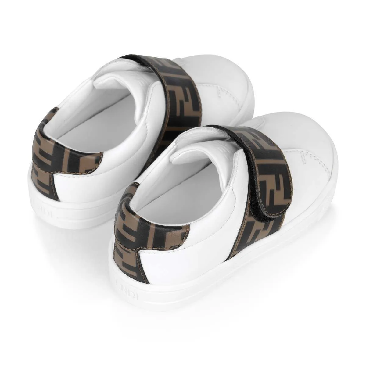 Fendi Fendi Leder FF Logo Riemchen Sneaker