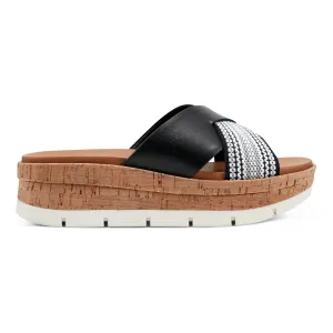 Finale Bequeme Slip-On Keilabsatz Plateausandalen