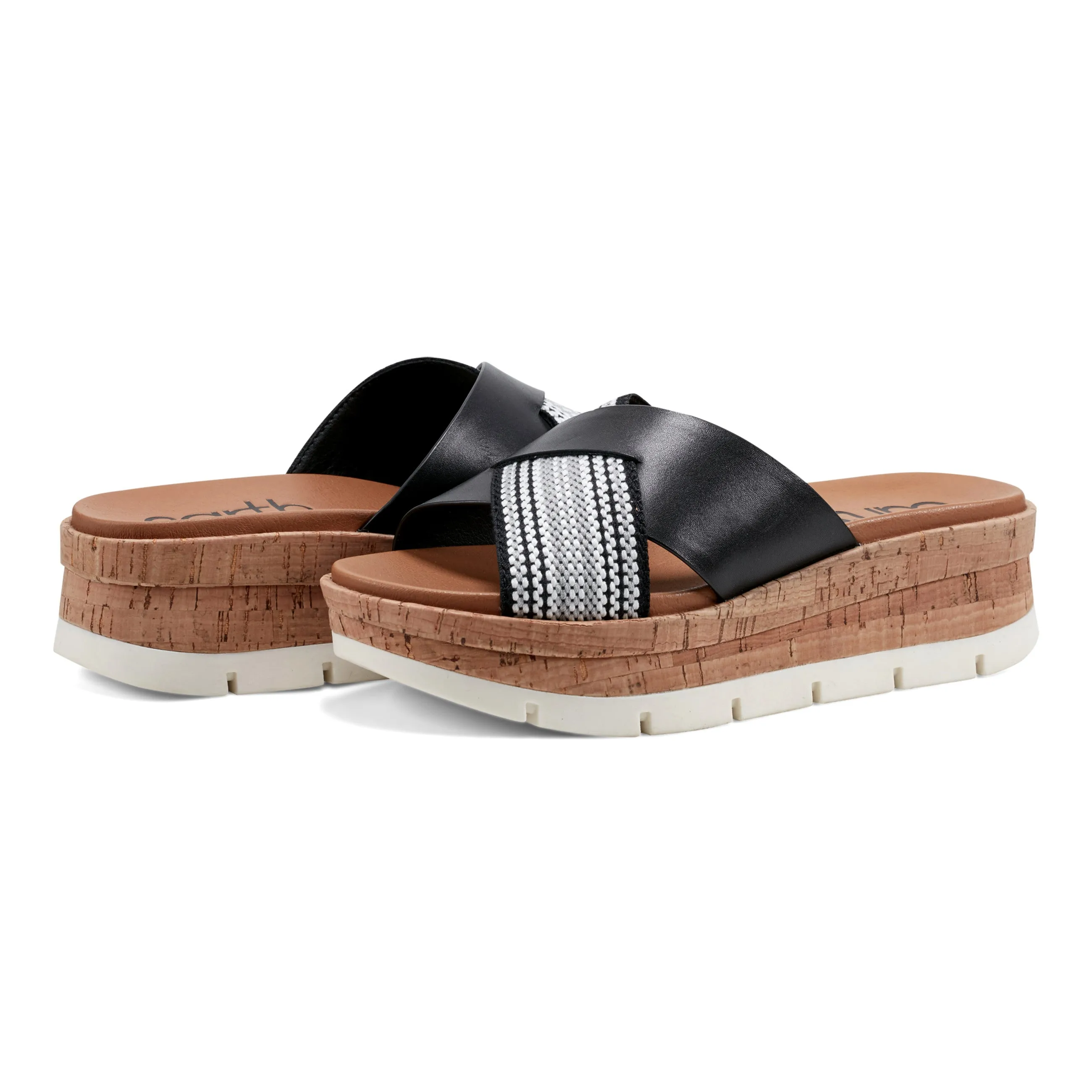 Finale Bequeme Slip-On Keilabsatz Plateausandalen