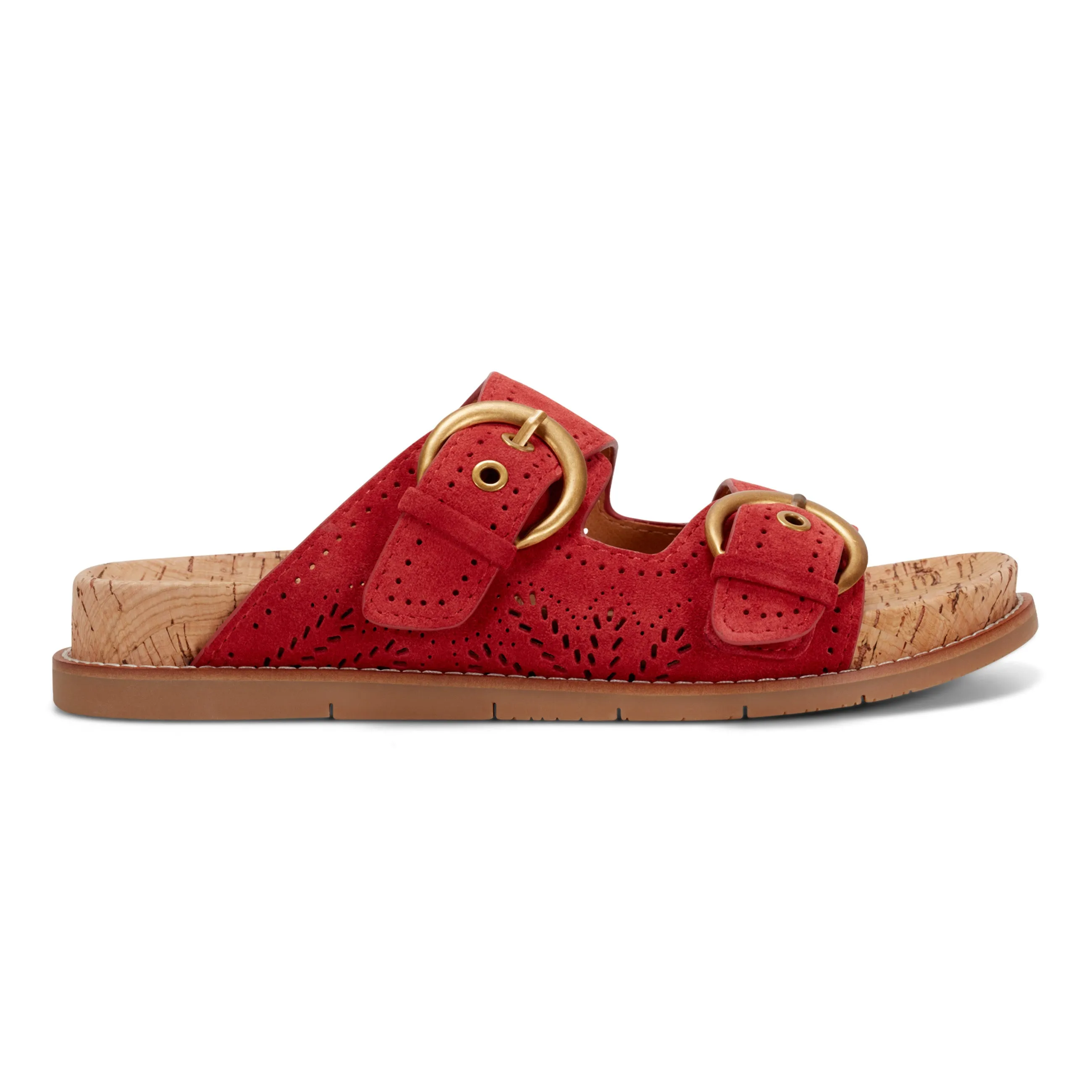Francii Rundspitze Bequeme Schlupf-Flatsandalen