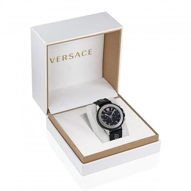 Herren Greca Act Edelstahl Armbanduhr Schwarz VE3J00222