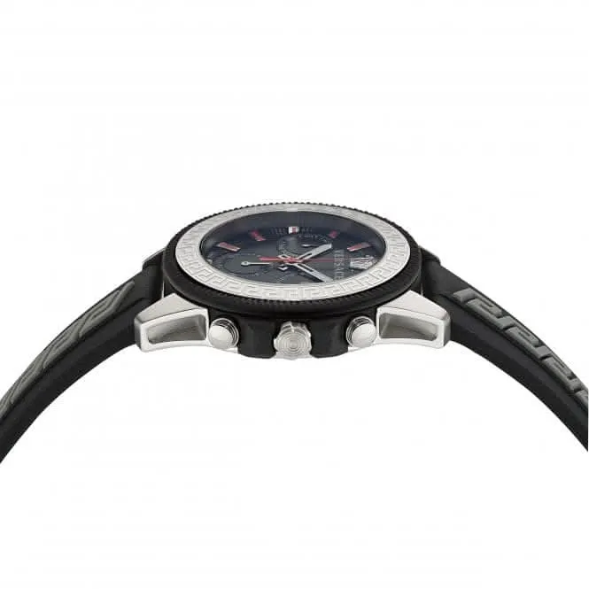 Herren Greca Act Edelstahl Armbanduhr Schwarz VE3J00222
