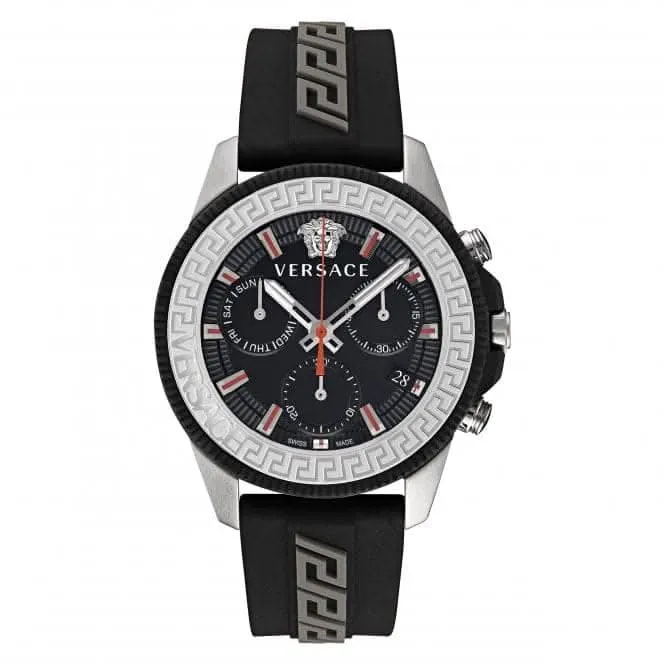 Herren Greca Act Edelstahl Armbanduhr Schwarz VE3J00222